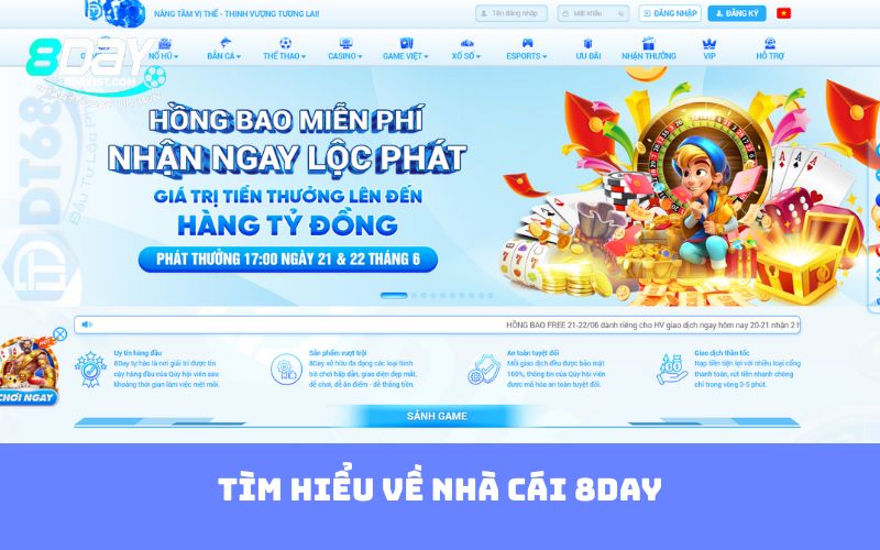 Tìm hiểu về nhà cái 8DAY